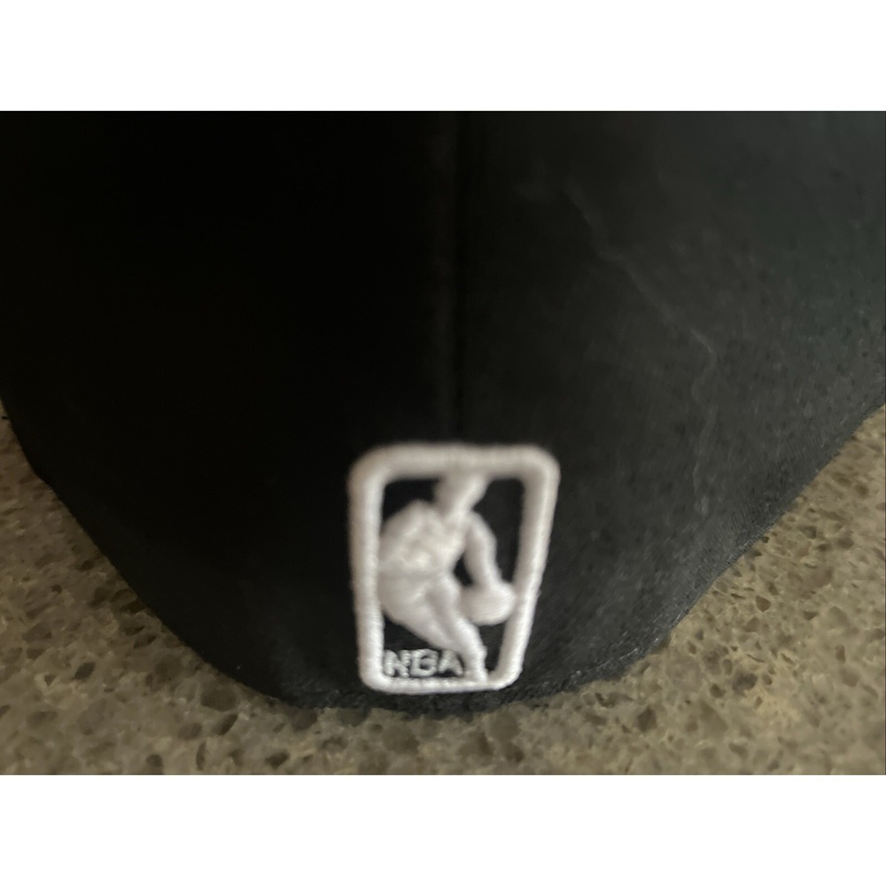 Brooklyn Nets Mens New Era Team Wordmark 59FIFTY Fitted Hat Black Size 7 1/4 NWT - Picture 5 of 7